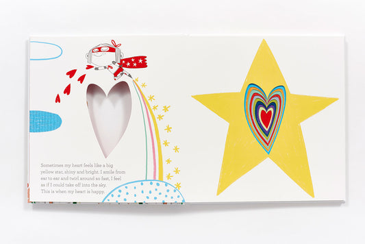 In My Heart; A Book of Feelings by Jo Witek Illustrated by Christine Roussey Hardcover Book