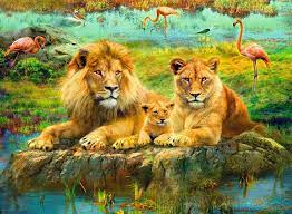 Ravensburger 500pc Jigsaw Puzzle Lions In The Savannah