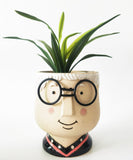 Planter Pot Nanna with Glasses Sand 16cm