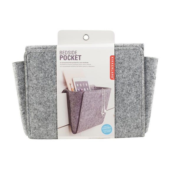 Kikkerland Bedside Pocket Grey