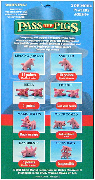Pass The Pigs Travel Tabletop Dice Game