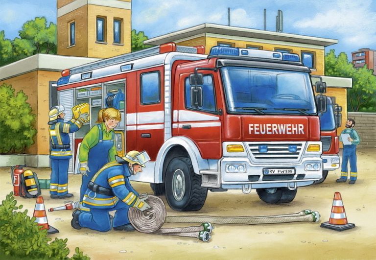 Ravensburger 2x12pc Jigsaw Puzzle Police And Firefighters