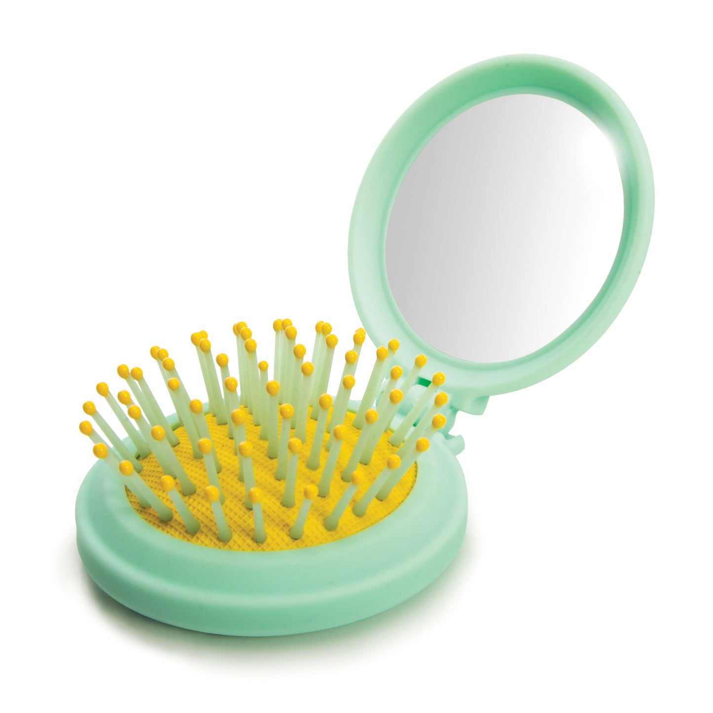 IS Gift Compact Hair Brush With Mirror Bees
