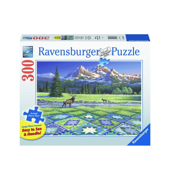 Ravensburger 300pc Jigsaw Puzzle Extra Large Pieces Mountain Quiltscape