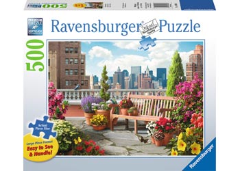 Ravensburger 500pc Jigsaw Puzzle Extra Large Pieces Rooftop Garden