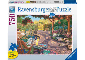 Ravensburger 750pc Jigsaw Puzzle Cozy Backyard Bliss Large Format