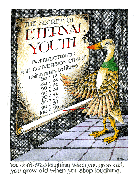 Simon Drew Greeting Card Eternal Youth