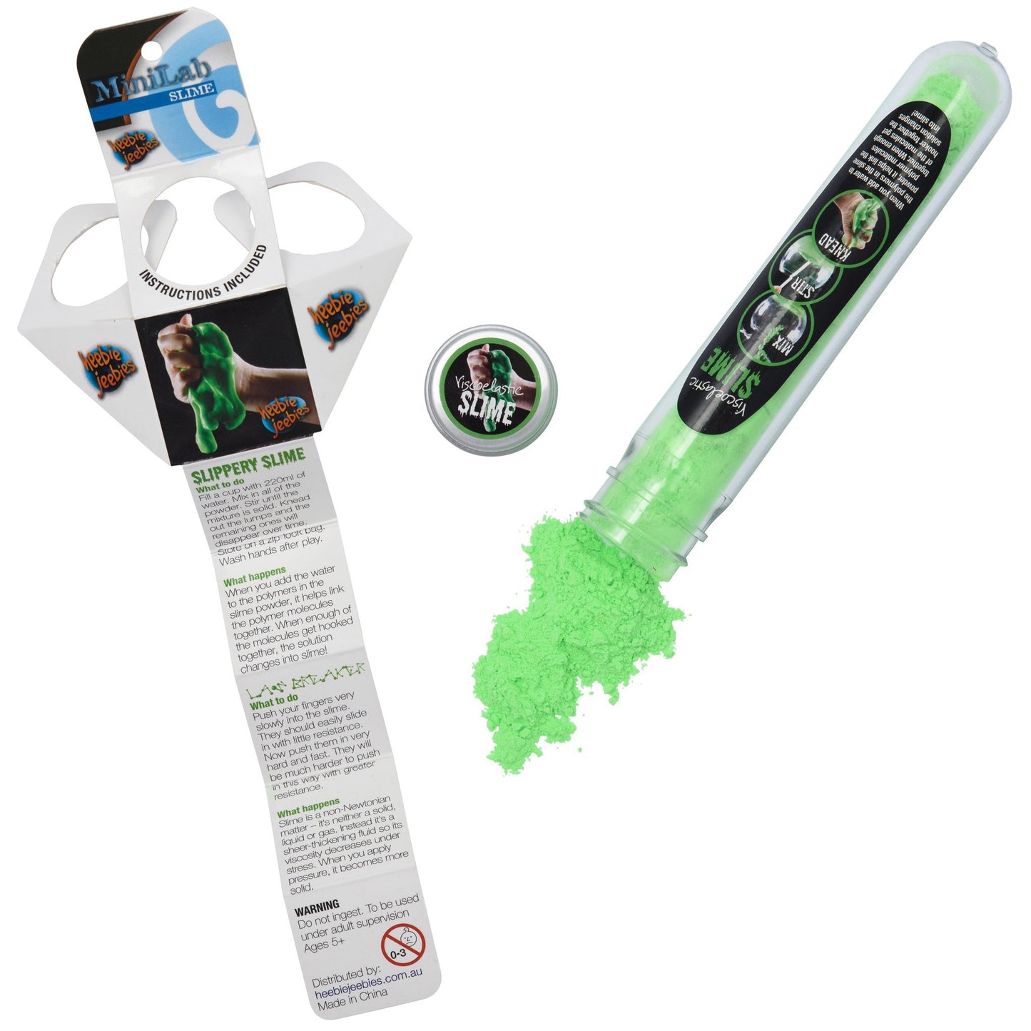 Heebie Jeebies Viscoelastic Slime In A Test Tube