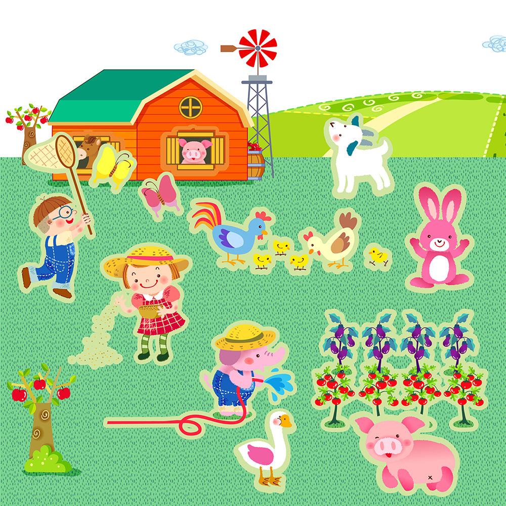 Sticker Pad Reusable City Park Jar-Melo