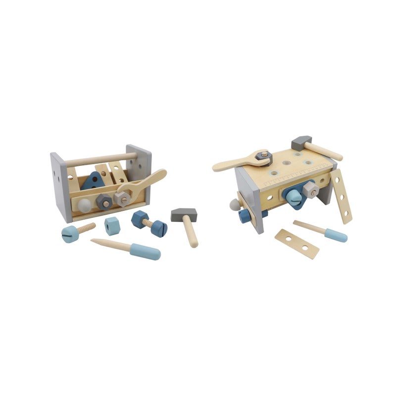 Calm & Breezy Wooden 2 in 1 Toolbox Tool Bench