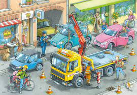 Ravensburger 2x24pc Jigsaw Puzzle Working Trucks