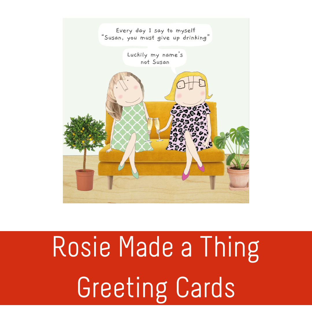 Brilliantly honest. Hilariously human. Rosie Made a Thing — say it with laughter.