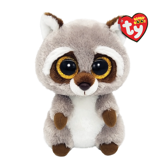 Ty Beanie Boos Oakie Regular Gray Racoon