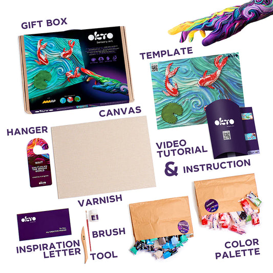 Okto Sensory Art Creative Set Koi Carps