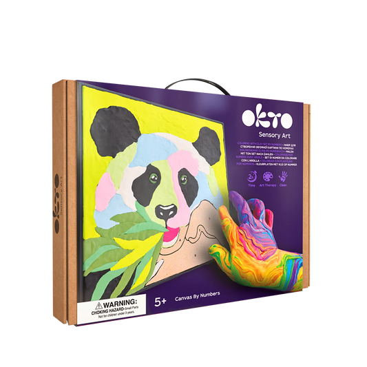 Okto Sensory Art Paint by Numbers with Clay Panda