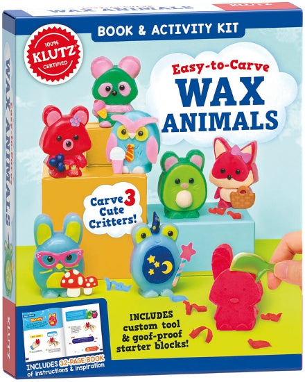 Klutz Easy-to-Carve Wax Animals Craft Kit