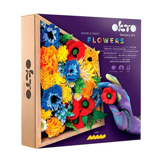 Okto Sensory Art Wood and Craft Flowers Freedom