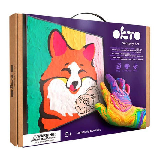 Okto Sensory Art Paint by Numbers with Clay Fox