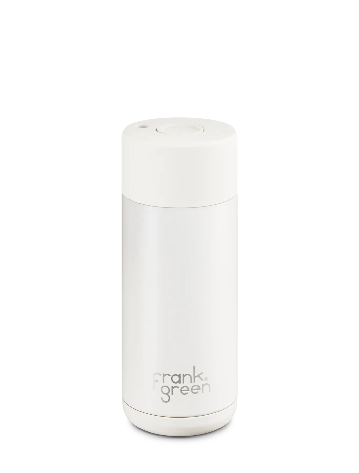 Frank Green 16oz Stainless Steel Ceramic Cup with Push Button Lid Cloud