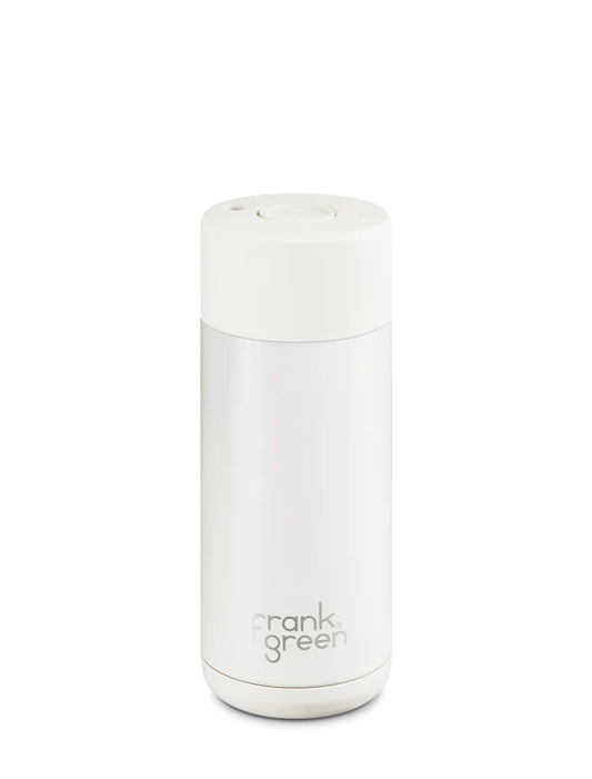 Frank Green 16oz Stainless Steel Ceramic Cup with Push Button Lid Cloud