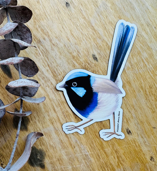Pigment By Monica Reeve Die Cut Magnet Superb Fairy Wren