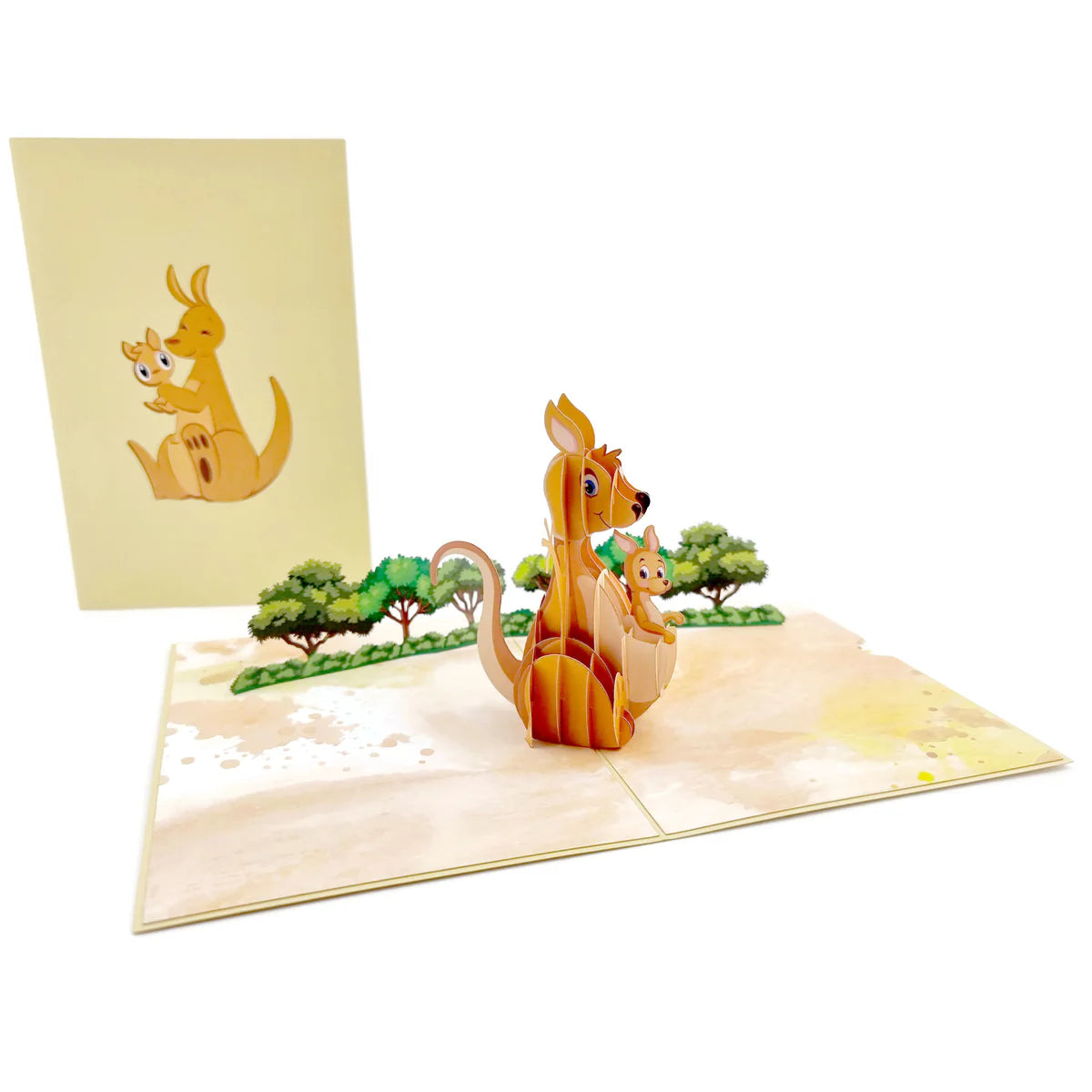 Pop Up Greeting Card Kangaroo And Joey