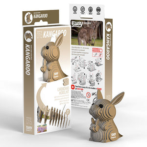 Eugy 3D Cardboard Model Kit Kangaroo