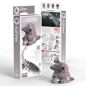 Eugy 3D Cardboard Model Kit Platypus