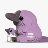 Eugy 3D Cardboard Model Kit Platypus