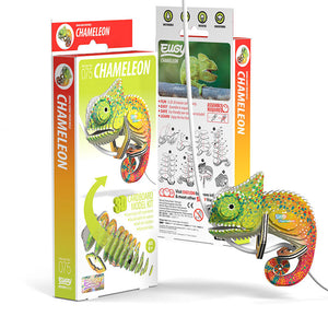 Eugy 3D Cardboard Model Kit Chameleon