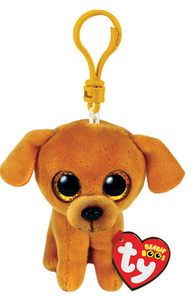 Ty Beanie Boos Zuzu Tan Dog Clip