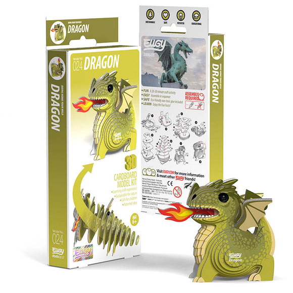 Eugy 3D Cardboard Model Kit Dragon