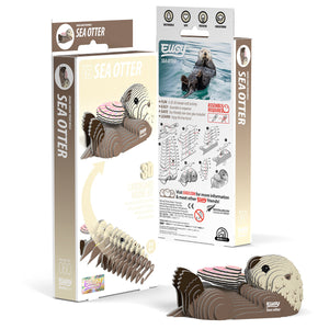 Eugy 3D Cardboard Model Kit Sea Otter