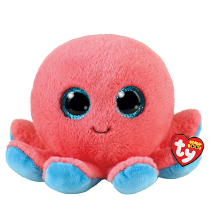 Ty Beanie Boos Sheldon Coral Pink Octopus