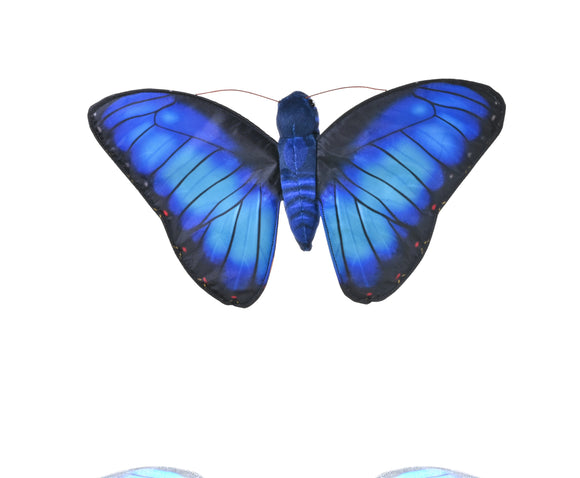 Wild Republic Plush Butterfly Blue Morpho