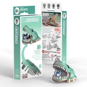 Eugy 3D Cardboard Model Kit Crocodile