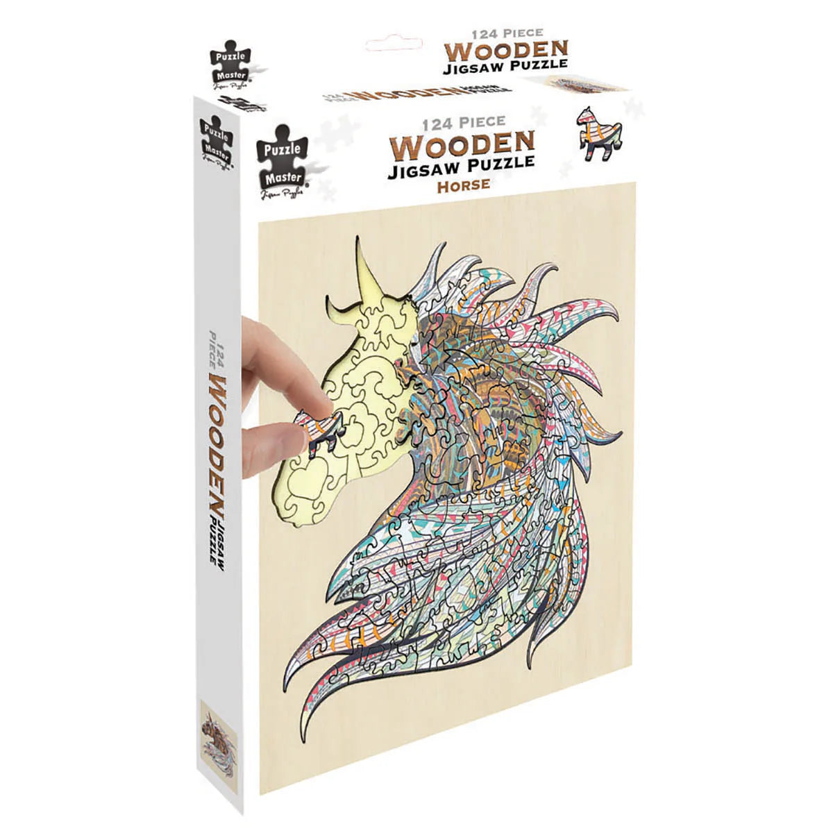 Puzzle Master 124pc Jigsaw Puzzle Wooden Horse