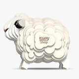 Eugy 3D Cardboard Model Kit Sheep