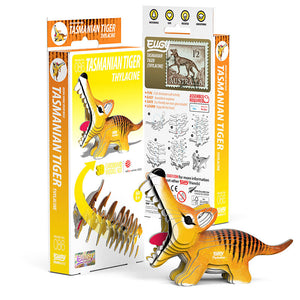 Eugy 3D Cardboard Model Kit Tasmanian Tiger