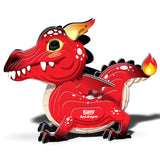 Eugy 3D Cardboard Model Kit Red Dragon