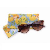 IS Gift Snap Shut Glasses Case and Cleaning Cloth Bees