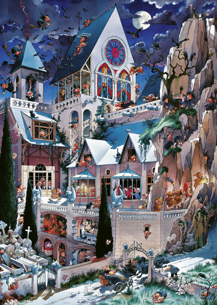 Heye Triangular 2000pc Jigsaw Puzzle Castle of Horror