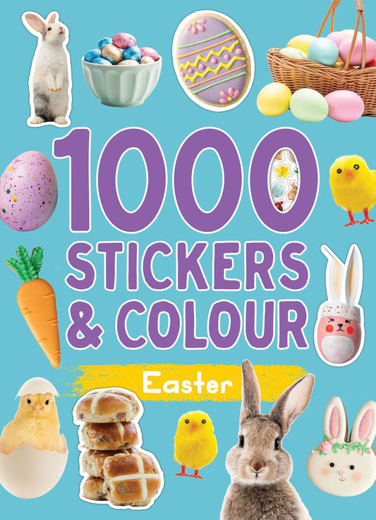 1000 Stickers And Colouring-In Book Easter