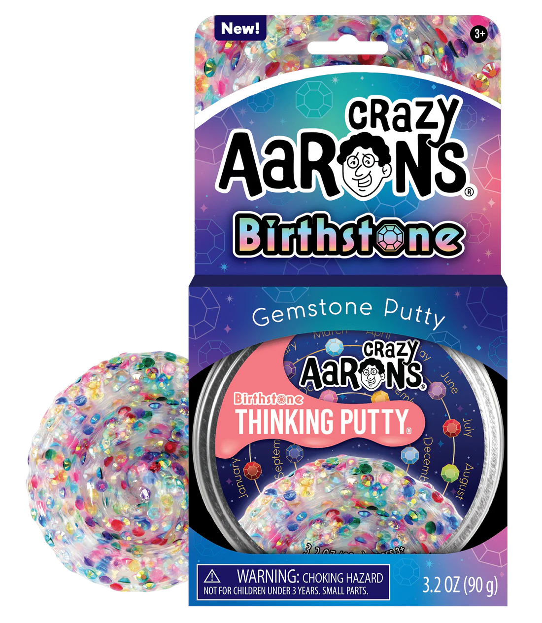 Crazy Aaron's Thinking Putty Trendsetters Birthstone