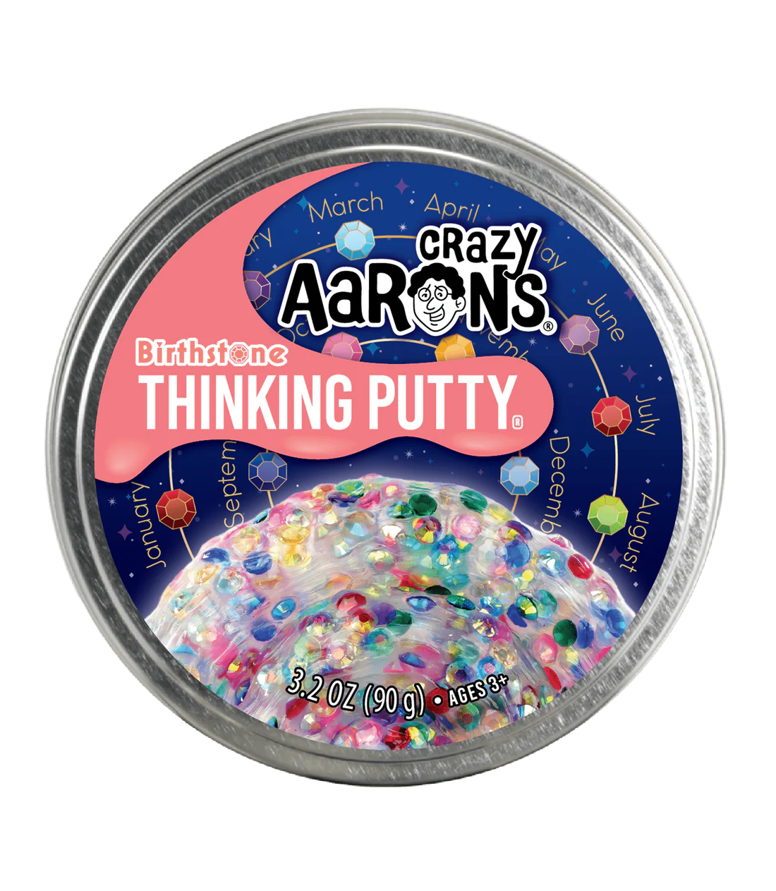 Crazy Aaron's Thinking Putty Trendsetters Birthstone