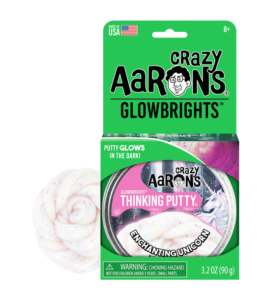 Crazy Aaron's Thinking Putty Glowbrights Enchanting Unicorn
