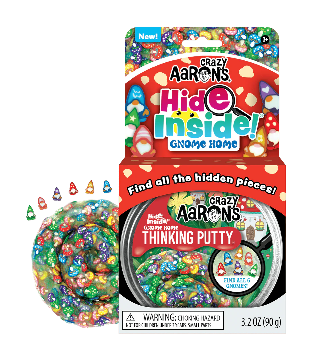 Crazy Aaron's Thinking Putty Hide Inside Gnome Home