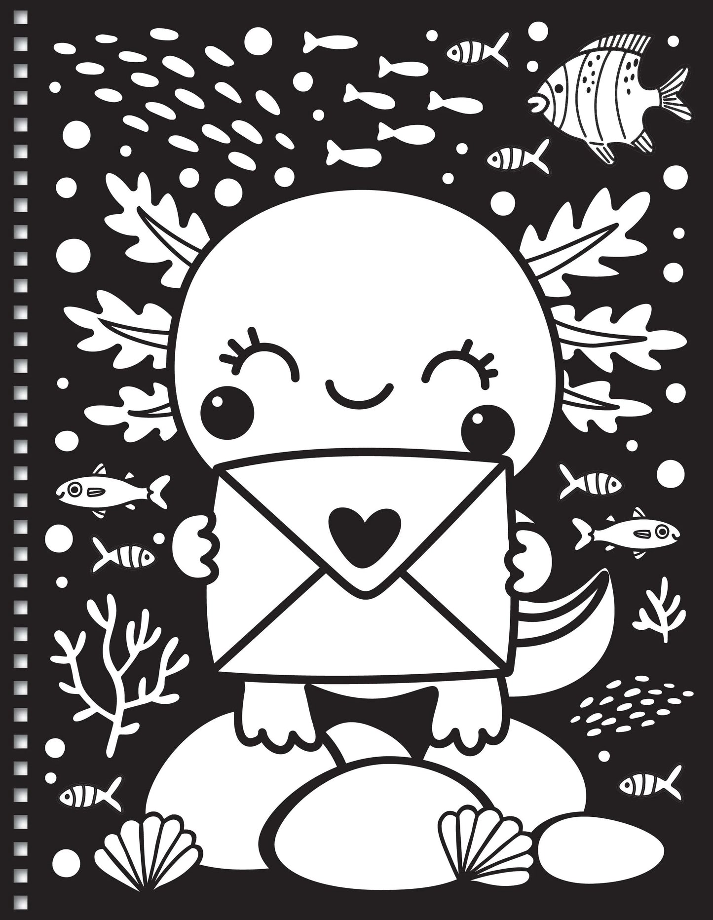 Velvet Art Activity Books Axolotl