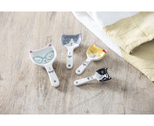 David & Waddell Cat Measuring Spoons Set of 4
