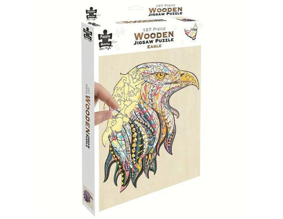 Puzzle Master 124pc Jigsaw Puzzle Wooden Eagle